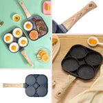 4 Round Hole Portion Fry Pan Non Stick