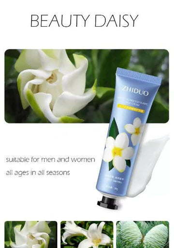 ZHIDUO Mastiff Flower Soft Elastic Moisturizing Hand Cream 30g