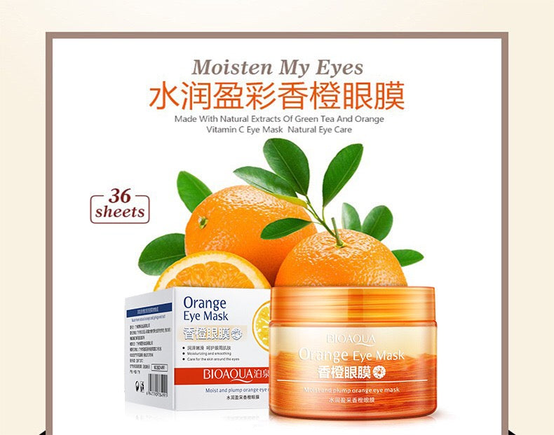BIOAQUA Orange Extract Vitamin C Essence Eye Mask