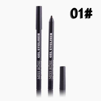 MISS ROSE Waterproof Make Up Eye Liner Pencils black  (Ep-03)