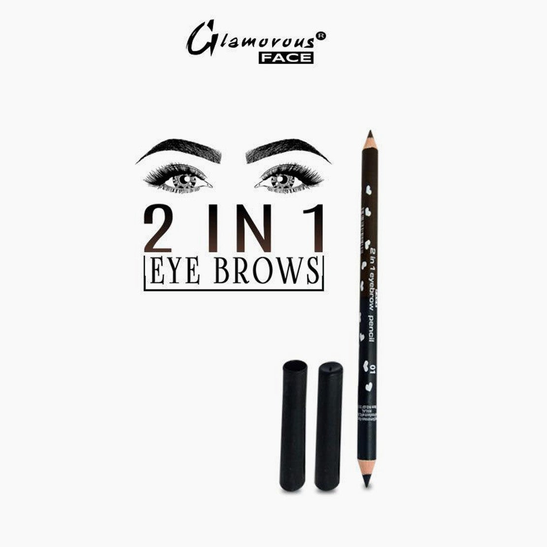 Glamorous Face 2in1 Eyebrow Pencil