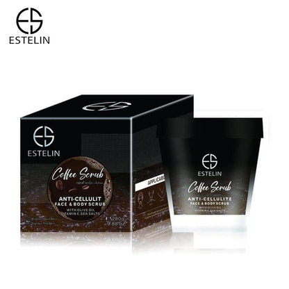 Estelin Anti-Cellulite Face & Body Coffee Scrub by Dr Rashel