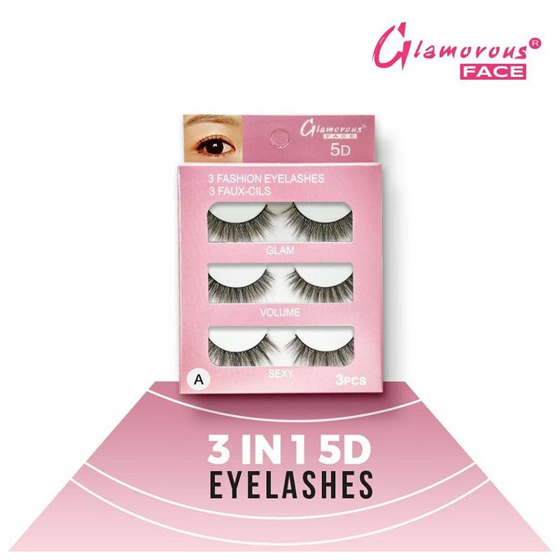 Glamorouss face 5D lashes 3pair