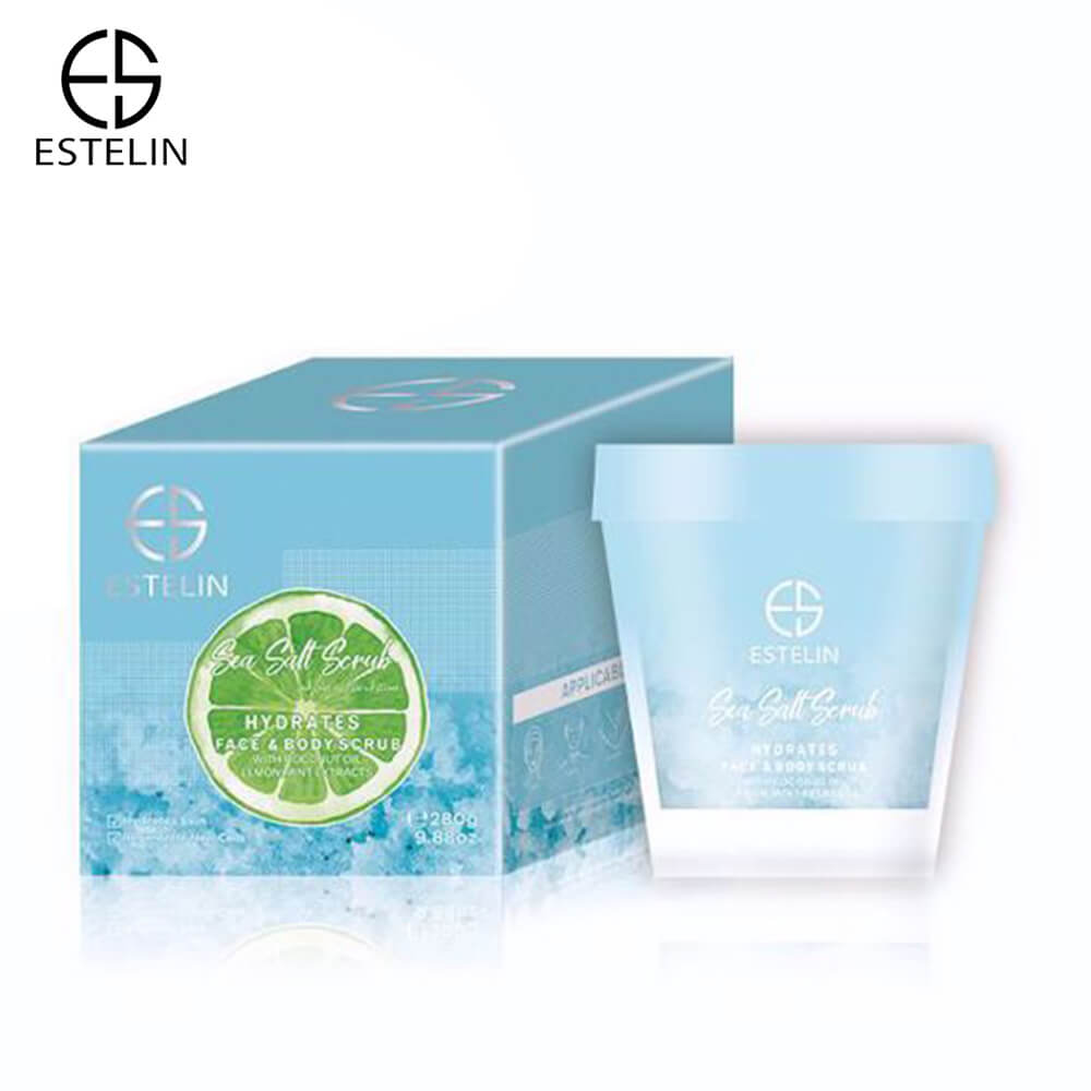 Estelin Sea Salt Hydrates Face & Body Scrub by Dr Rashel