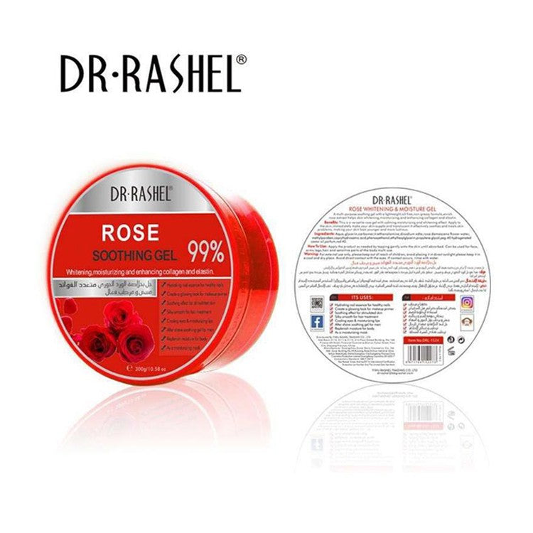 Dr Rashel Rose Soothing Gel for Whitening, Moisturizing & enhancing Collagen & Elastin - 300gms