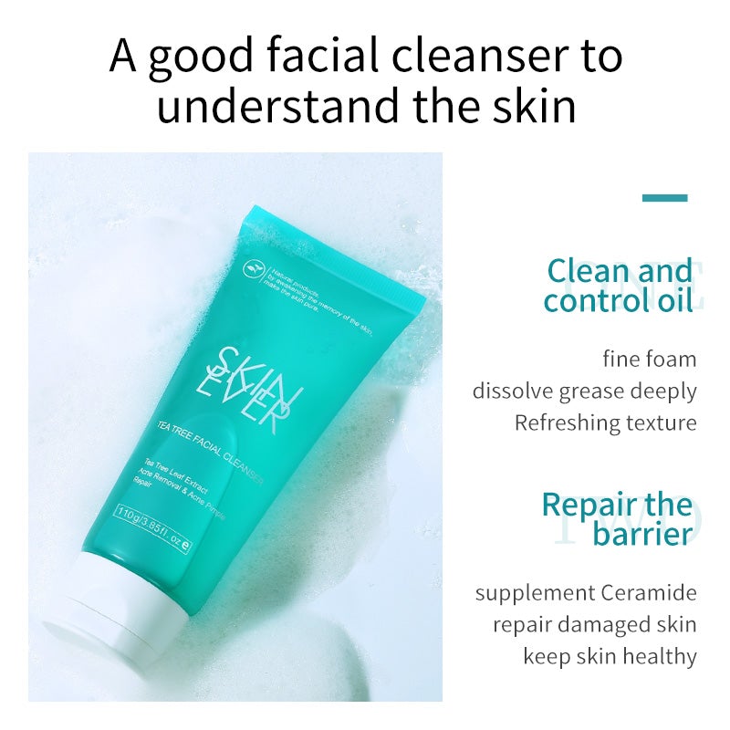 Skin Ever Tea Tree Acne Treatment Facial Cleanser