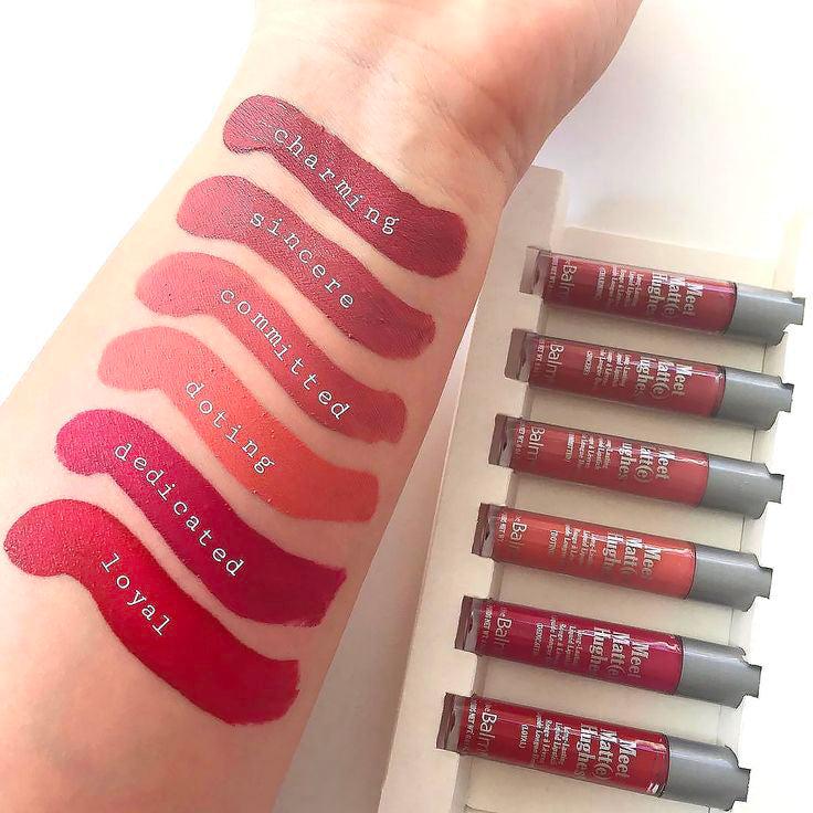 The Balm Meet Matte Hughes Mini Long-Lasting Liquid Lipgloss (Pack of 6)