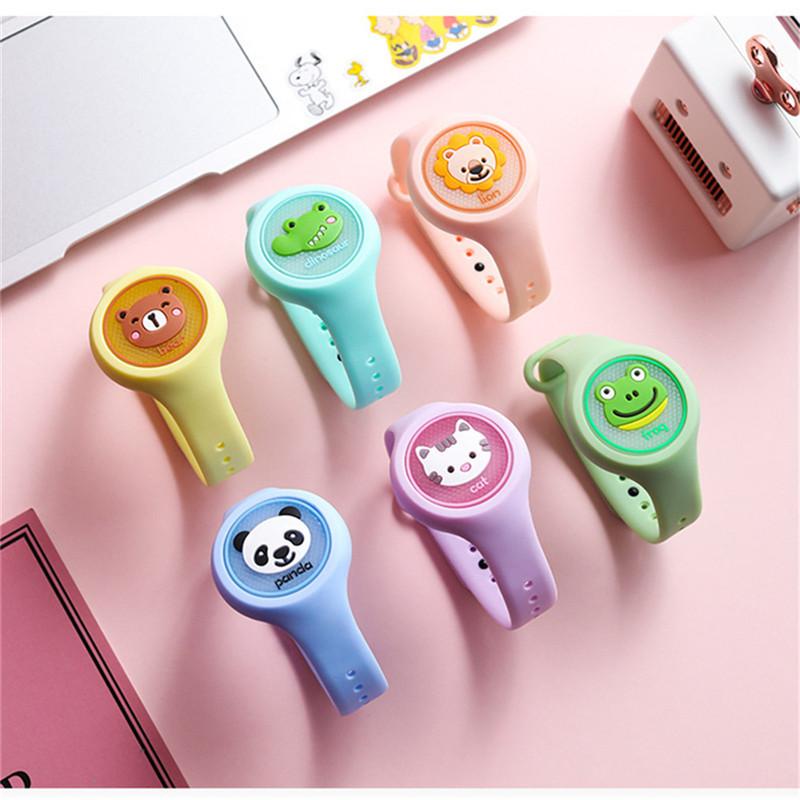 Multicolor Flashing Light Mosquito Repellent Bracelet Cute Mosquito Repellent Watch