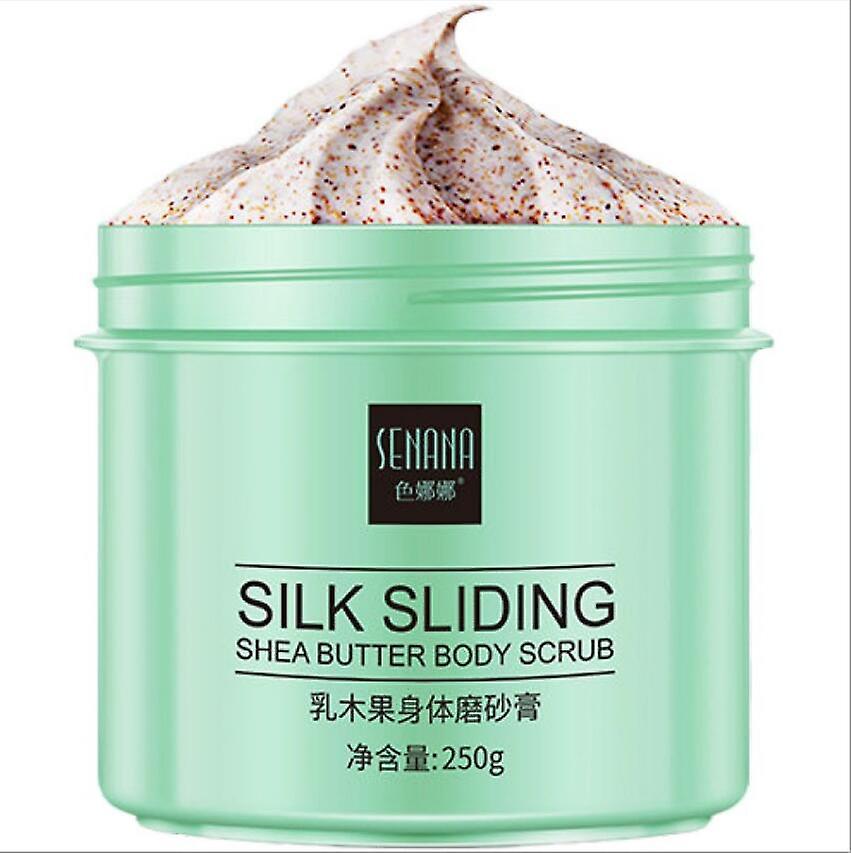 Senana Women's Silk Sliding Shea Butter Body Scrub Exfoliating Deep Cleansing Gel 250g