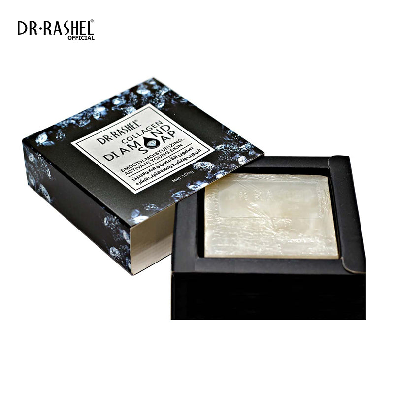 Dr Rashel Diamond Collagen Essential Oil Soap for Smooth, Moisturizing to activate Young Skin - 100gms