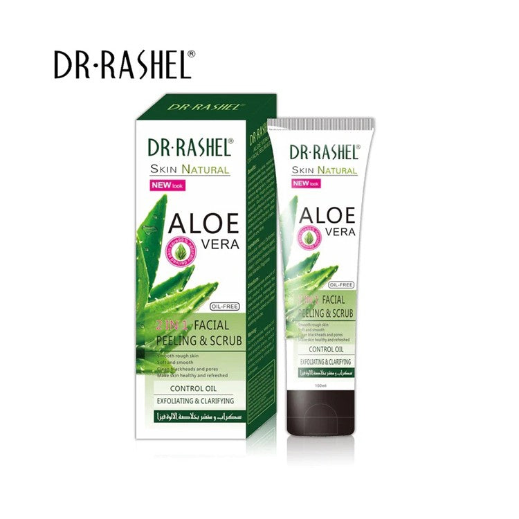 Dr Rashel Aloe Vera Oil Free 2 in 1 Facial Peeling & Scrub