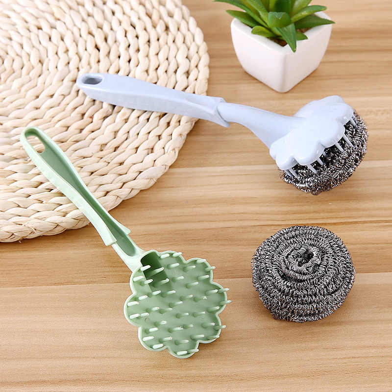 Wire Ball Brush With Long Handle