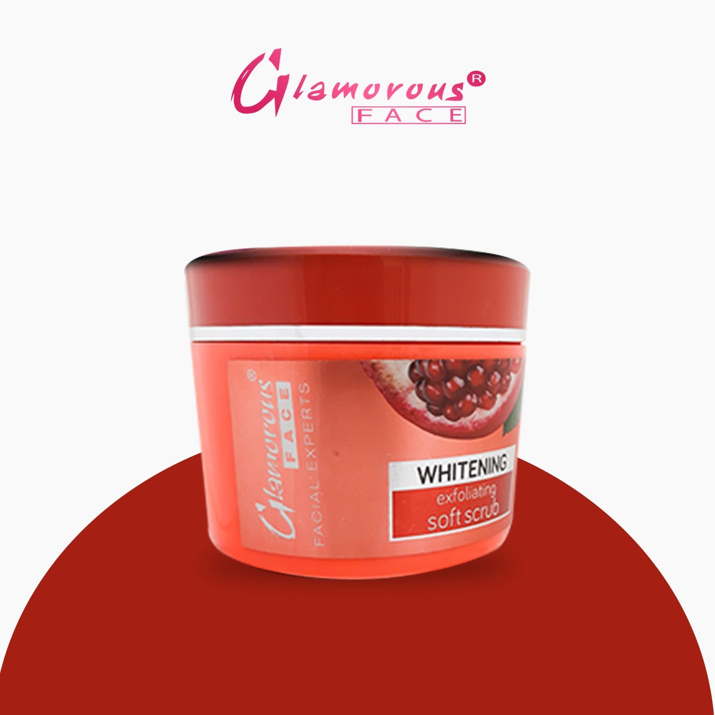 Glamorous Face Whitening Exfoliating Soft Scrub (Jar 500ml)