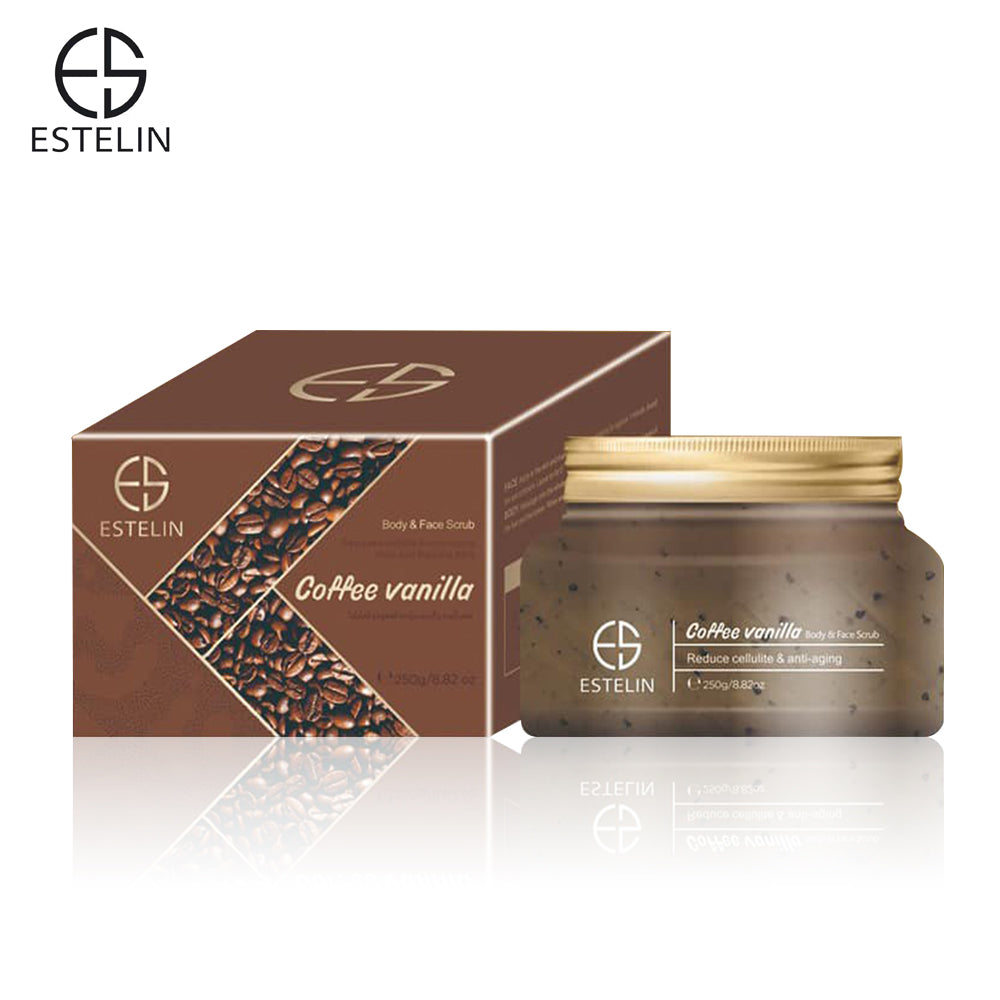 Estelin Coffee Vanilla Body and Face Scrub