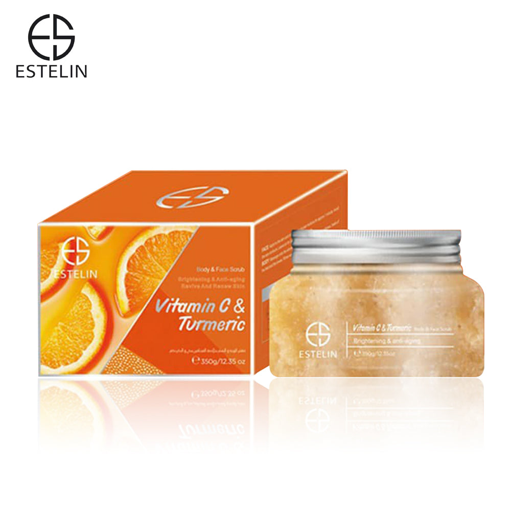 Estelin Vitamin C and Turmeric Face & Body Scrub