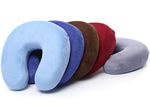 1PC New U Shaped Travel Pillow Car Air Flight Inflatable Pillows Neck Support Headrest Cushion Soft Nursing Cushion Black