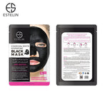 Estelin Charcoal White Hydrating Black Mask 5pcs