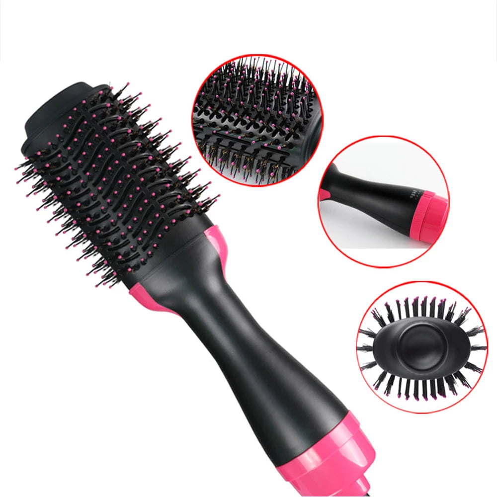 One Step Hot Air Brush (Dryer + Straightener with Gift Sablaon Hair Hold Spray)
