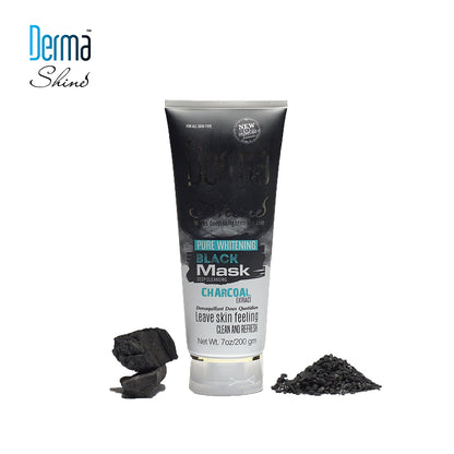 DERMA SHINE PEEL OFF CHARCOAL BLACK MASK