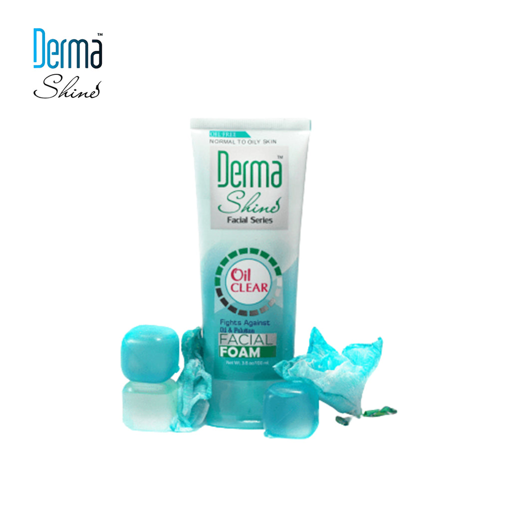 Derma Shine Oil Clear Double Power Facial Foam