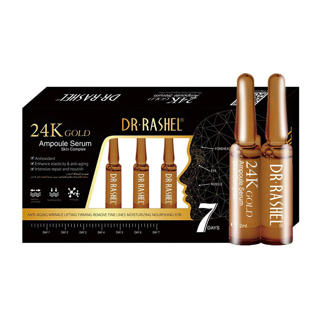 Dr Rashel Skin Care 24K Gold Ampoule face Serum (7pcs in 1 box)