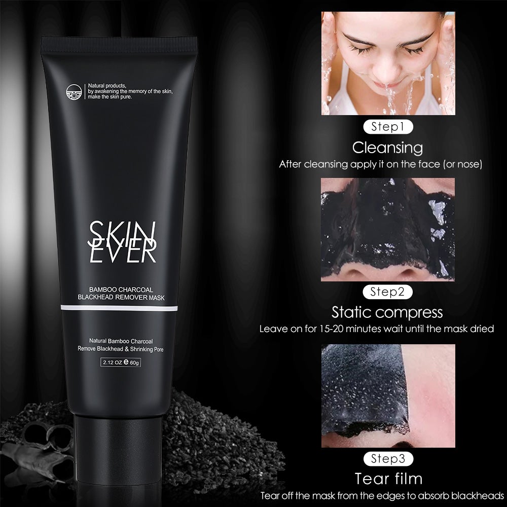 Skin Ever Bamboo Charcoal Black Head Remover Mask