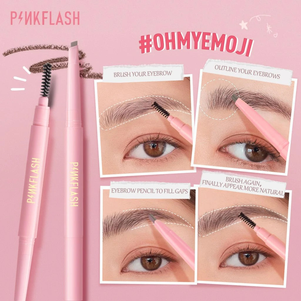 PINKFLASH 2in1 Eyebrow Brush