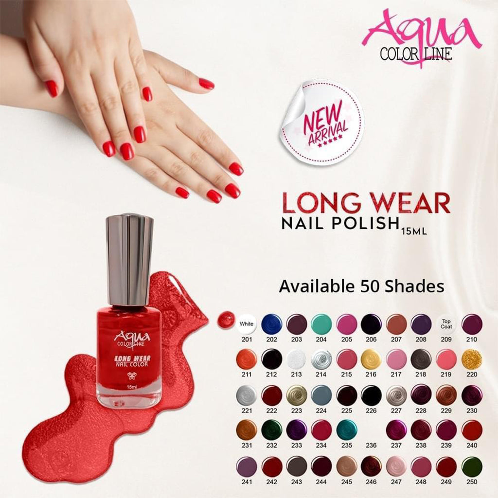 Aqua Long Wear Nail Polish (50 Colors)