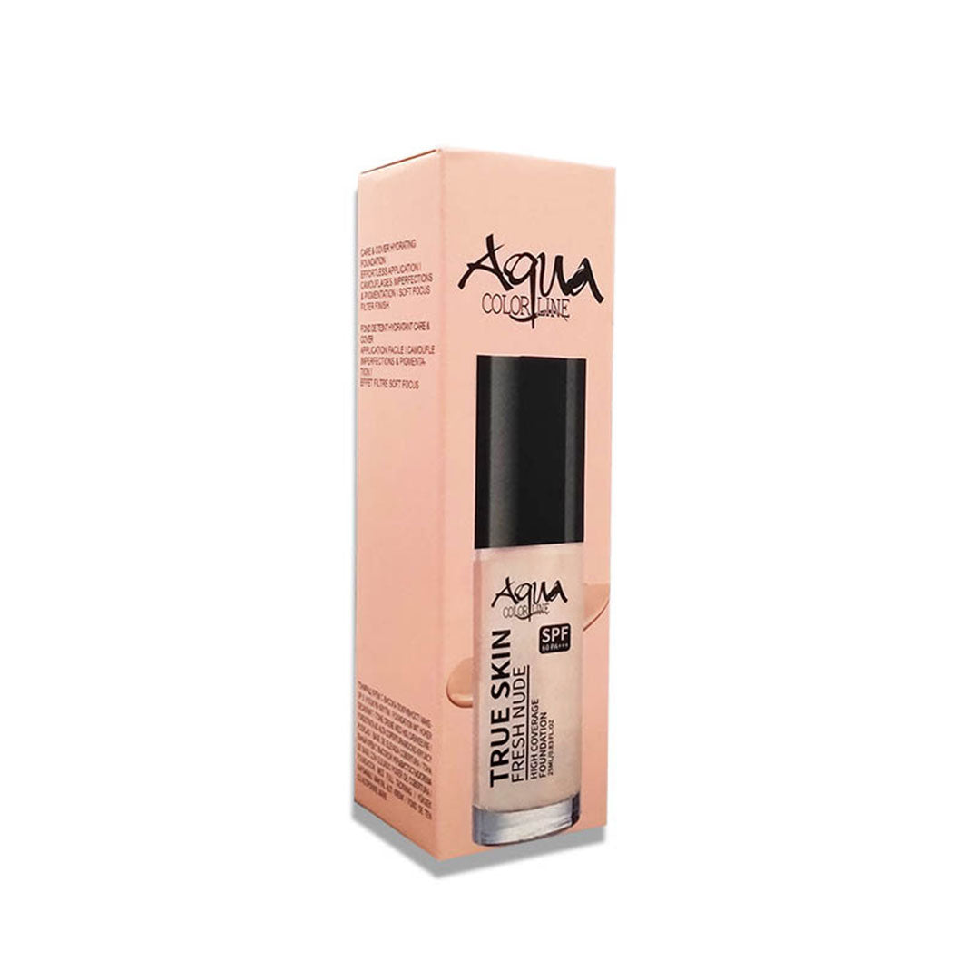 Aqua Color Line True Skin Fresh Nude High Coverage Foundation