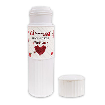 Talcum Powder Heart Rose Large