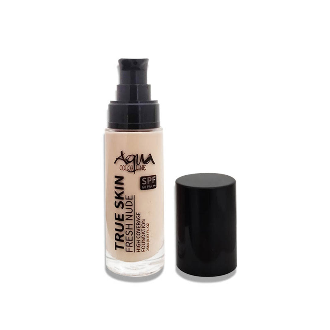 Aqua Color Line True Skin Fresh Nude High Coverage Foundation