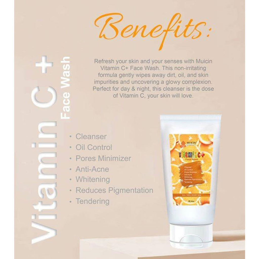 Muicin Vitamin C+Face Wash 150ml