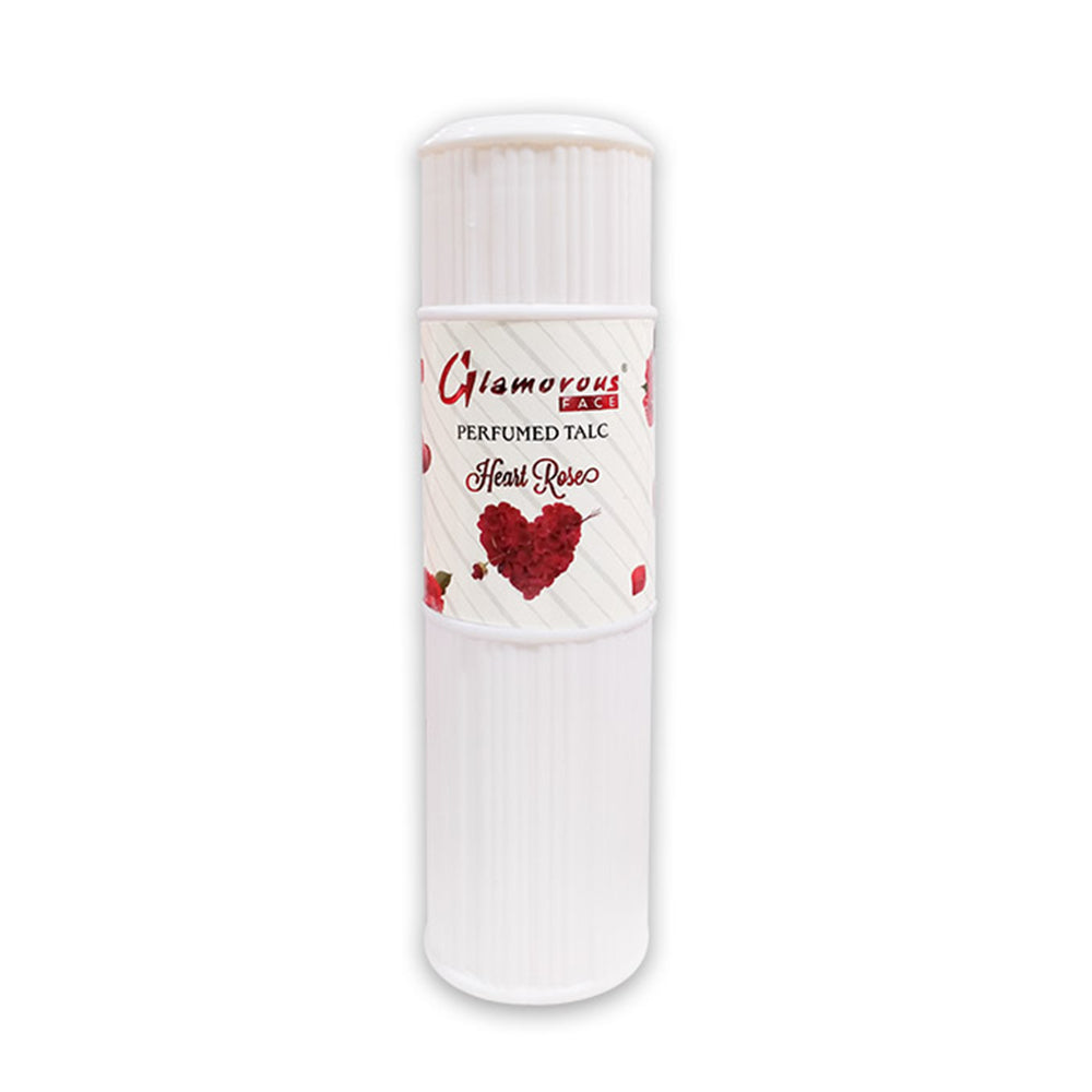 Talcum Powder Heart Rose Small