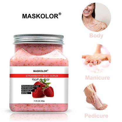 Maskolor Strawberry Body Scrub 300g