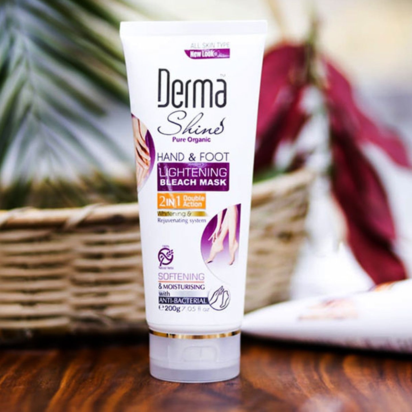 DERMA SHINE HAND AND FEET LIGHTENING BLEACH MASK