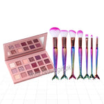 Miss Rose Nude Eyeshadow Pallete & Note 7Pcs Makeup Brush Sets