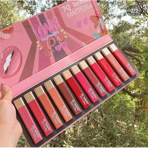 3Q Beauty Matte lipgloss Pack of 12