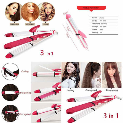 SHINON 3 In 1 Ultimate Stylist Professional Hair Iron (SH-8088)