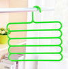 Multi-purpose Clothes Hanger Practical 5 Layers (Random Color)