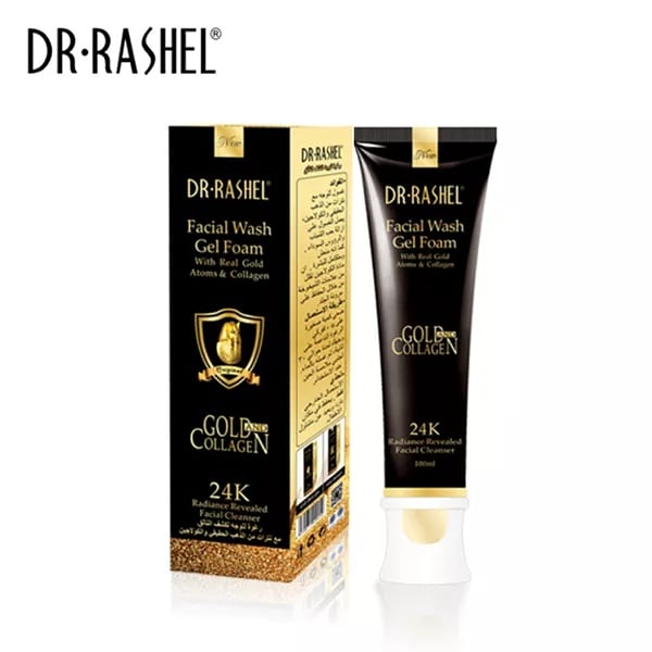 Dr Rashel Facial wash Gel Foam with Real Gold Atoms & Collagen