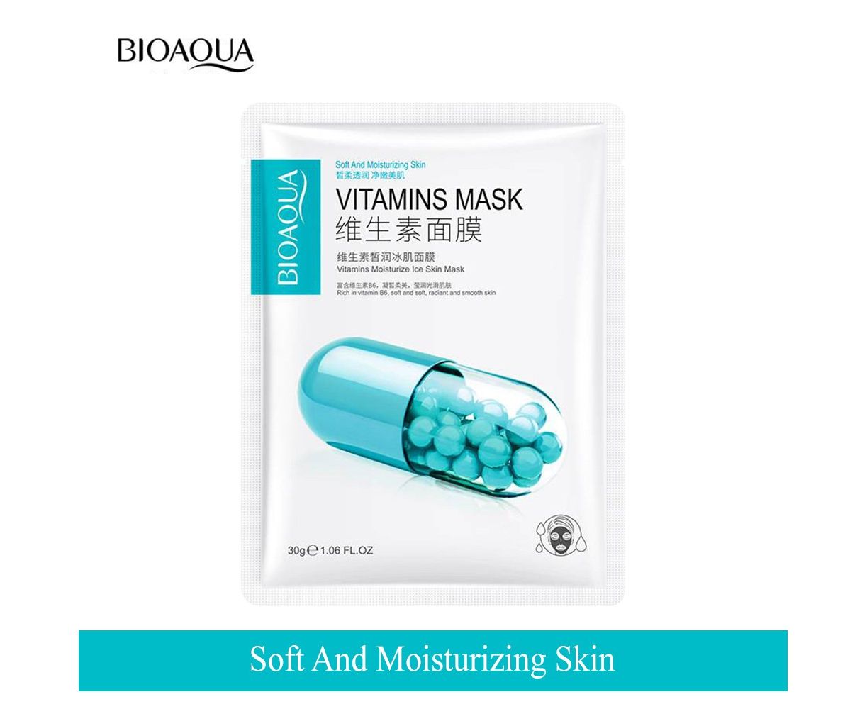 BIOAQUA Vitamins Hydration Moisture Mask (Blue)