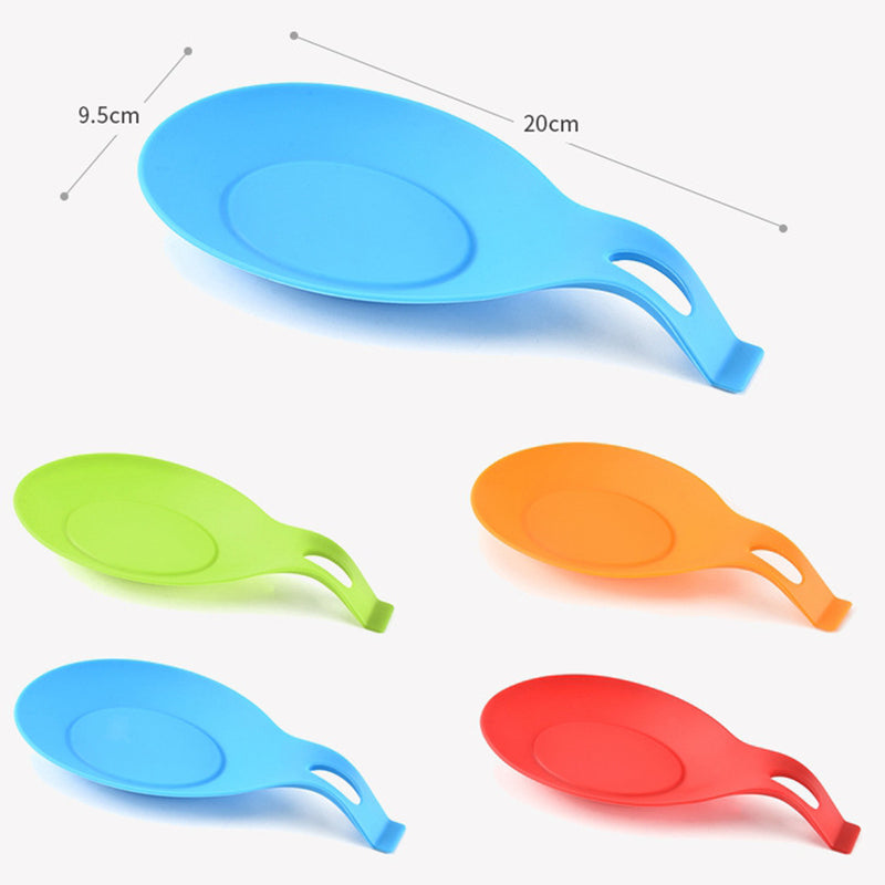 Silicone Spoon Rest Holder (Random Color)