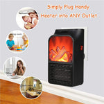 Mini Electric Flame Heater Portable Fireplace 900w