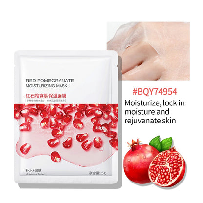 BIOAQUA Red Pomegranate Moisturizing Face Sheet Mask pack of 5