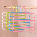 Multi-purpose Clothes Hanger Practical 5 Layers (Random Color)