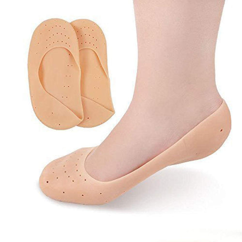 Smiling Foot Anti Crack Full Length Silicone Protector Moisturizing Socks