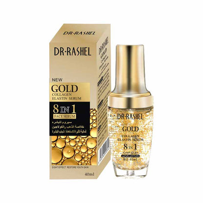 Dr Rashel New 8 in 1 Collagen Elastin Face Serum - 40ml - Gold