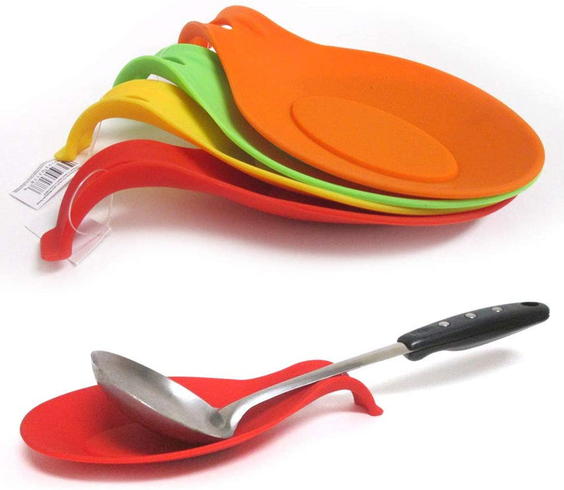 Silicone Spoon Rest Holder (Random Color)