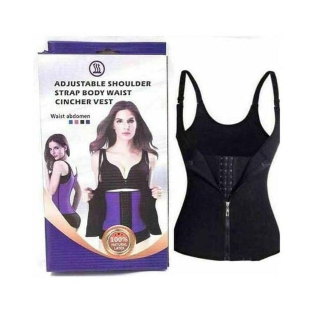 Adjustable Shoulder Strap Body Waist Cincher Vest Waist Trainer Women Slimming Belt