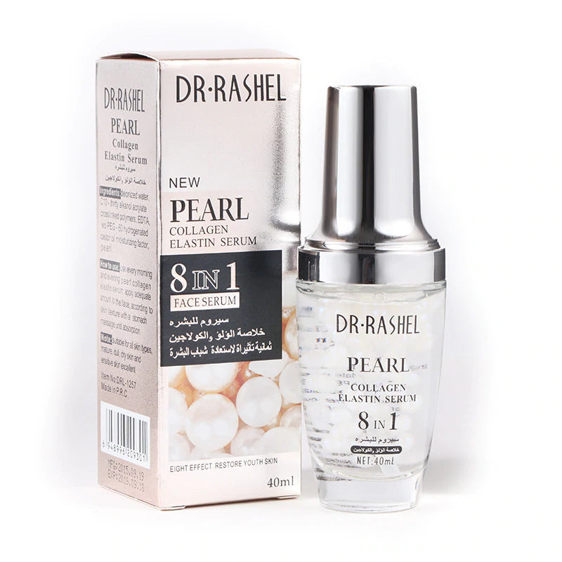 Dr Rashel New 8 in 1 Collagen Elastin Face Serum - 40ml - Pearl
